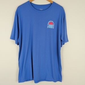 Huk Performance Fishing Blue Short Sleeve Graphic T-shirt